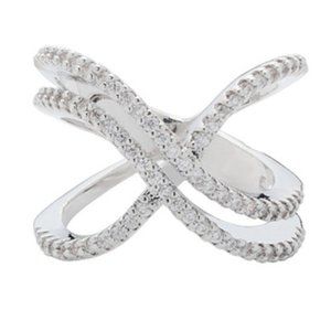 ❤️Trendy 925 Silver Plated Twisted Double Layer Dainty Ring, GPMB1447